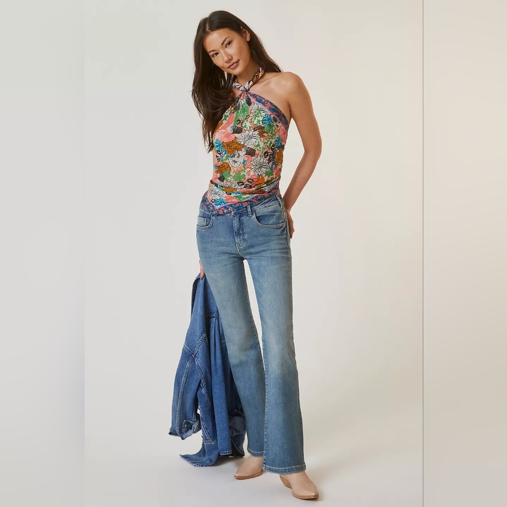 Anthropologie Pilcro High Waist Flared Button Fly Jeans